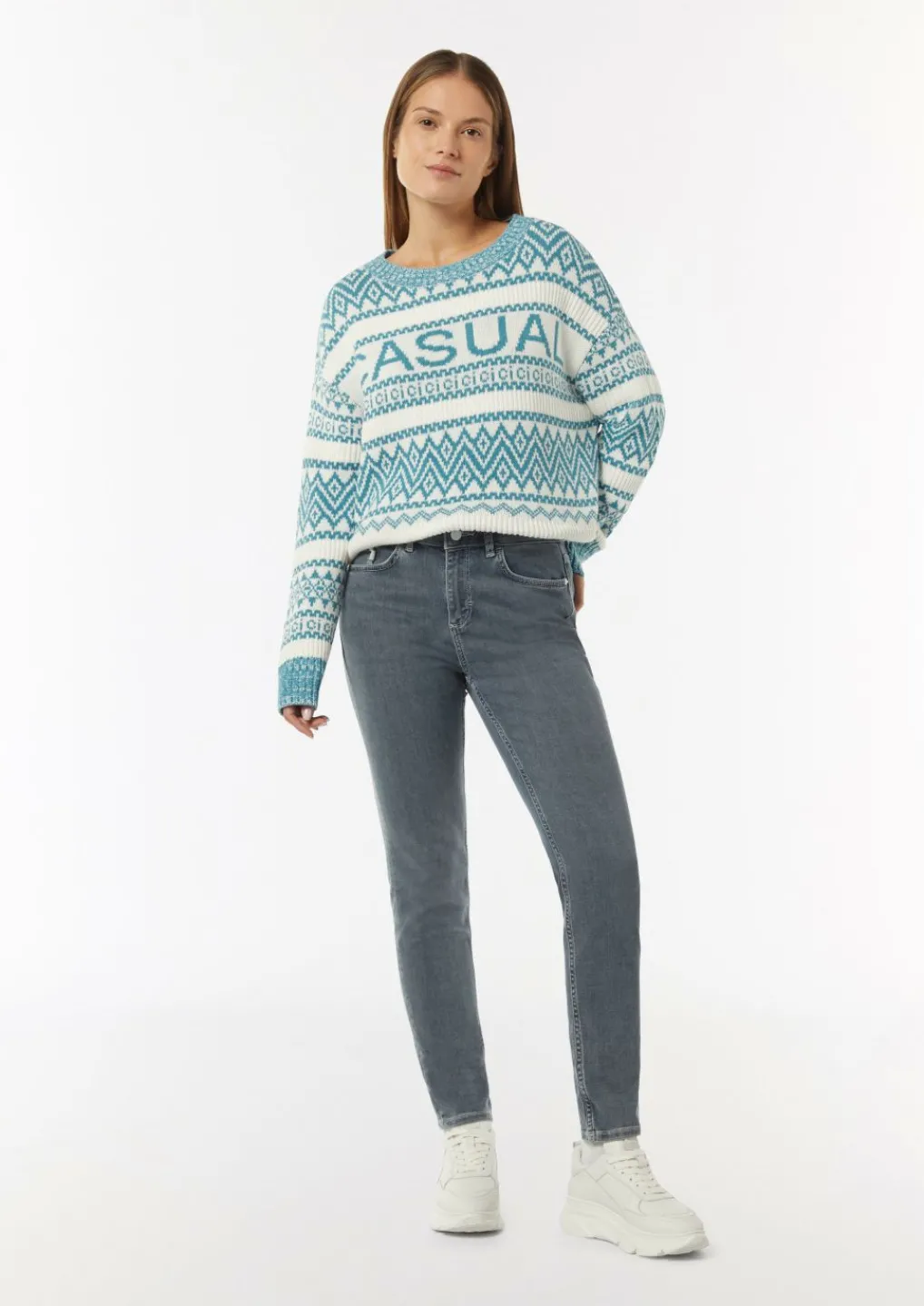 Elastische Skinny Jeans mit Waschung-Comma Clearance