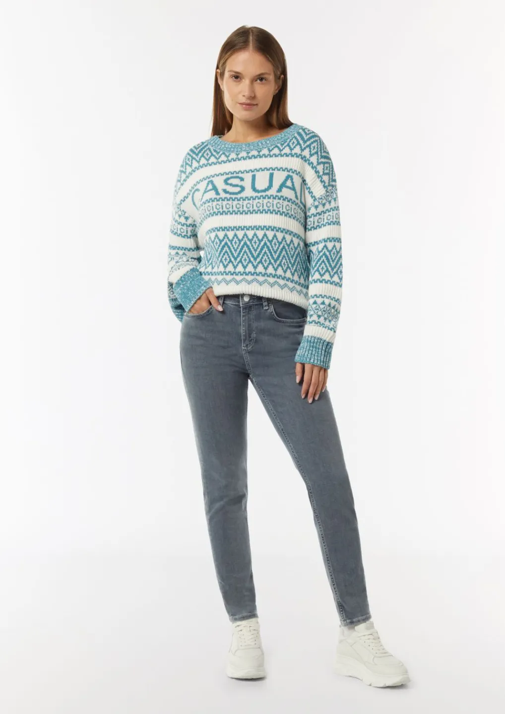 Elastische Skinny Jeans mit Waschung-Comma Clearance