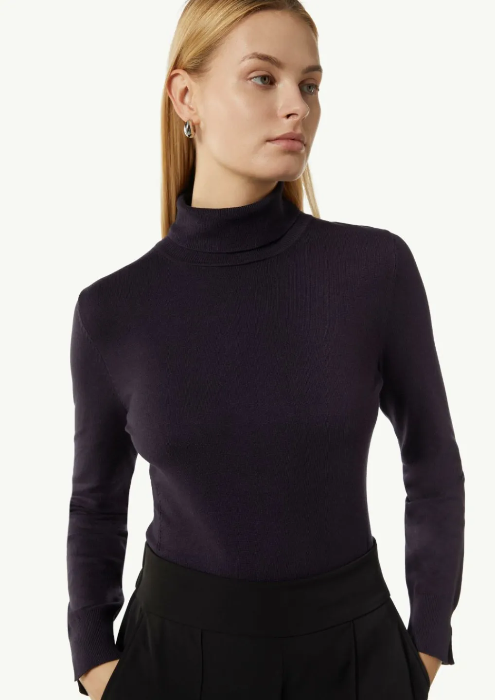 Eleganter Feinstrickpullover mit Rollkragen-Comma Best