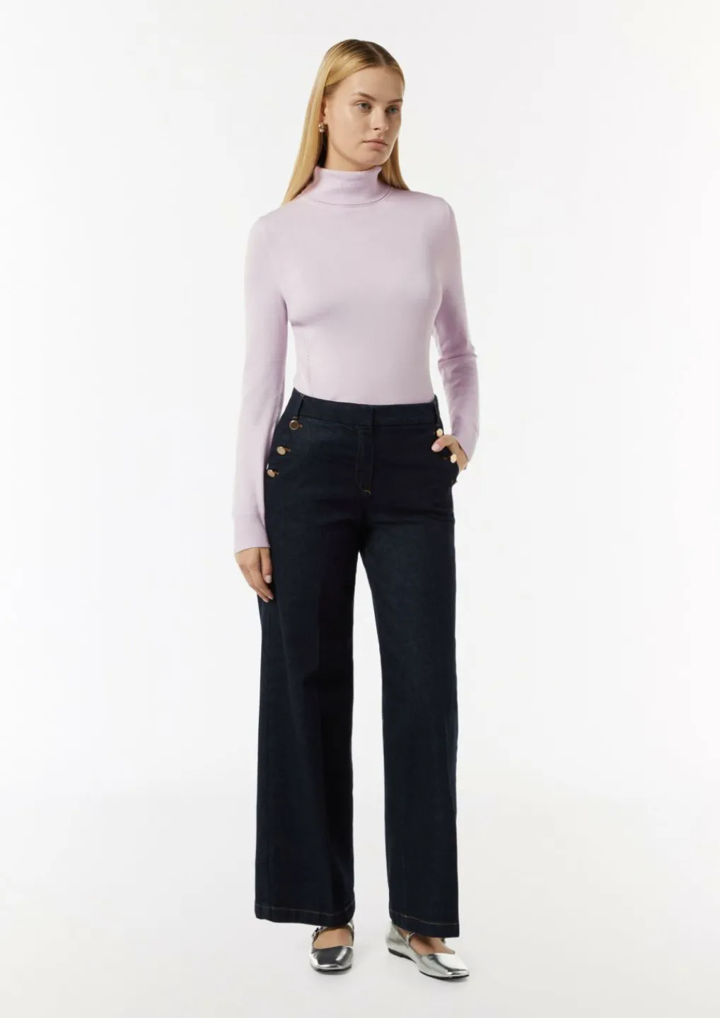 Eleganter Feinstrickpullover mit Rollkragen-Comma Online