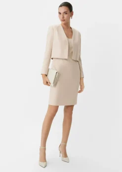 Elegantes Etuikleid mit Kappärmeln-Comma Fashion