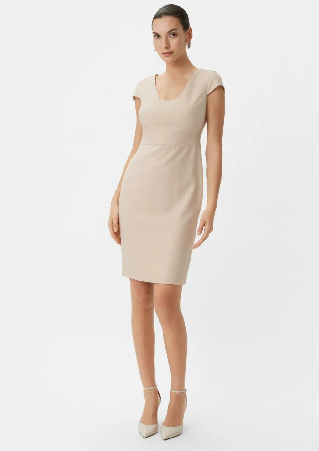Elegantes Etuikleid mit Kappärmeln-Comma Fashion