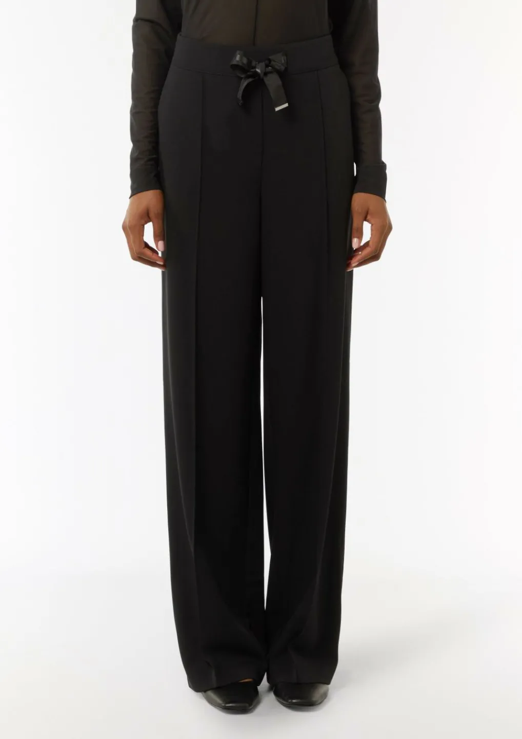 Elegante Stoffhose mit Bindeband-Comma Clearance