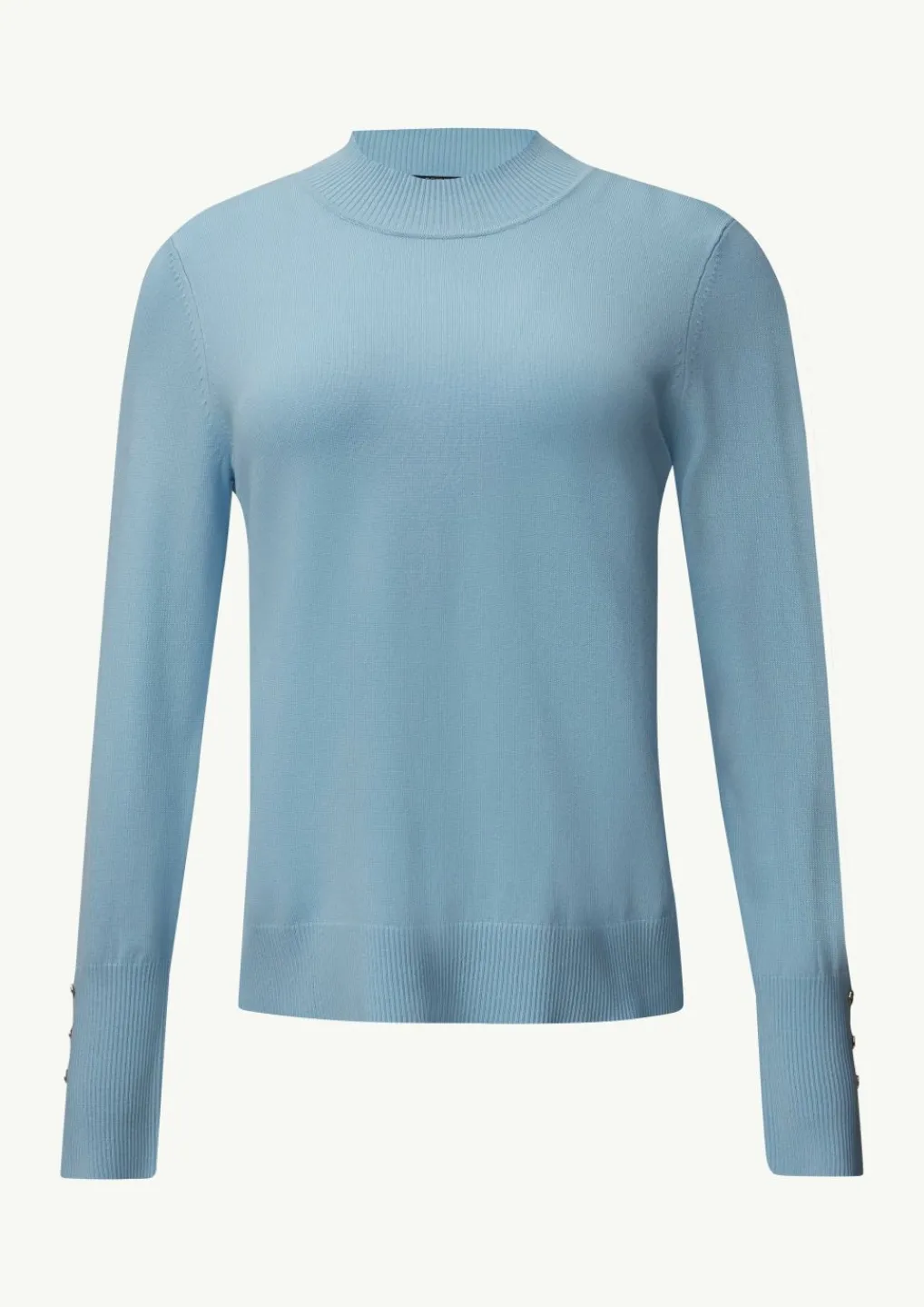 Feiner Strickpullover mit Zierknöpfen am Ärmel-Comma Discount