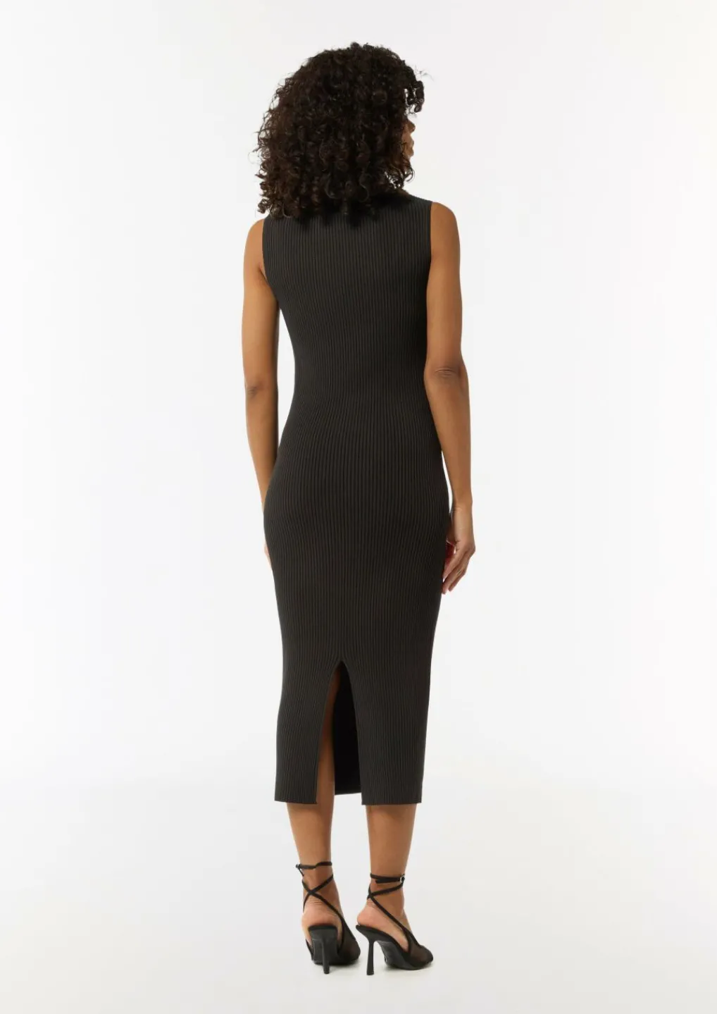 Feinstrickkleid im Slim Fit mit V-Ausschnitt-Comma Outlet