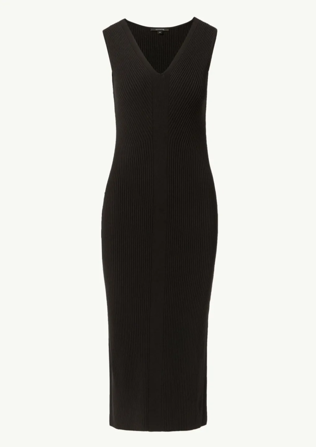 Feinstrickkleid im Slim Fit mit V-Ausschnitt-Comma Outlet