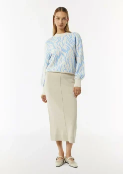Feinstrickpullover mit Jacquard-Muster-Comma Discount