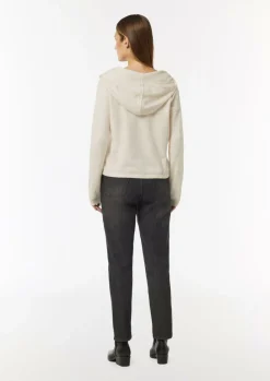 Feinstrick-Pullover mit Kapuze-Comma Best