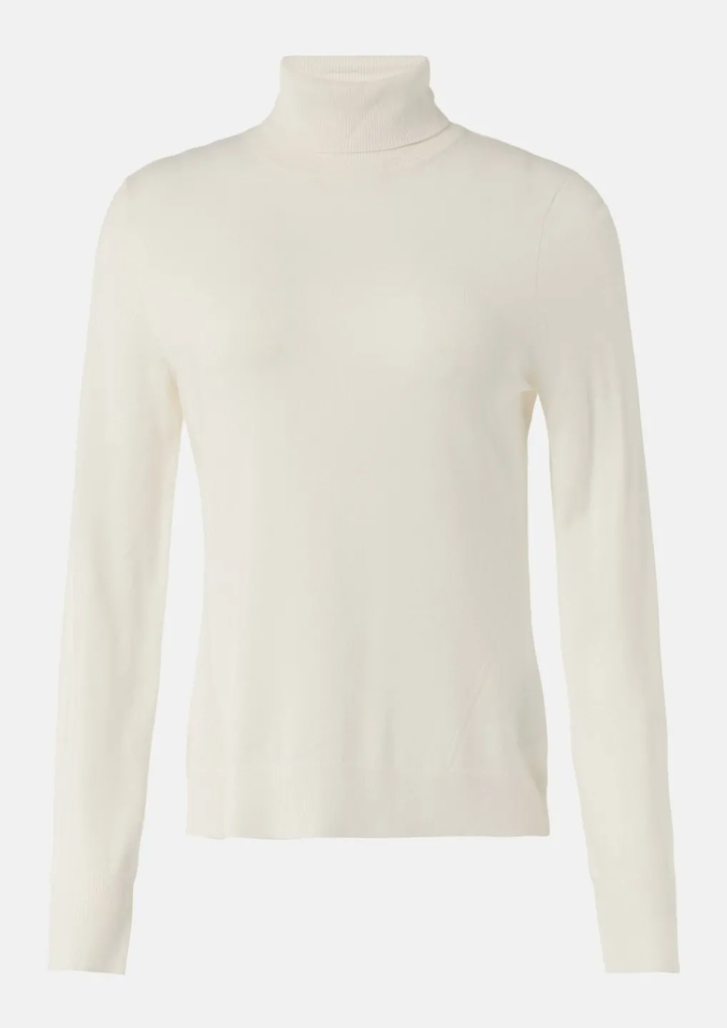 Feinstrickpullover mit Rollkragen und Schlitz am Ärmel-Comma Clearance