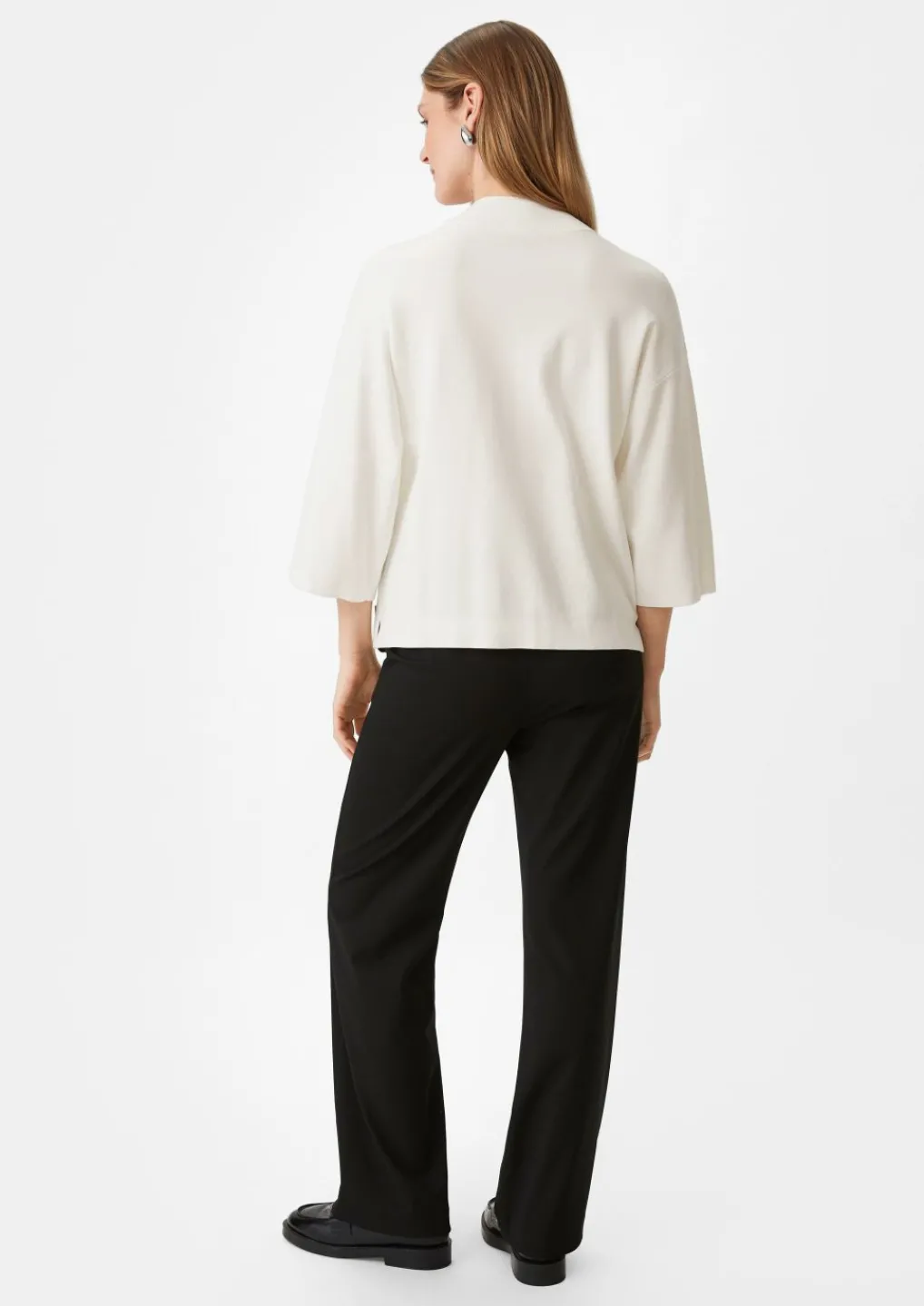 Feinstrickpullover mit Troyer-Kragen-Comma Online