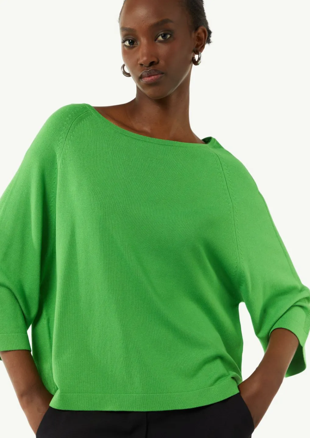 Feinstrickpullover mit weiten Ärmeln-Comma Discount