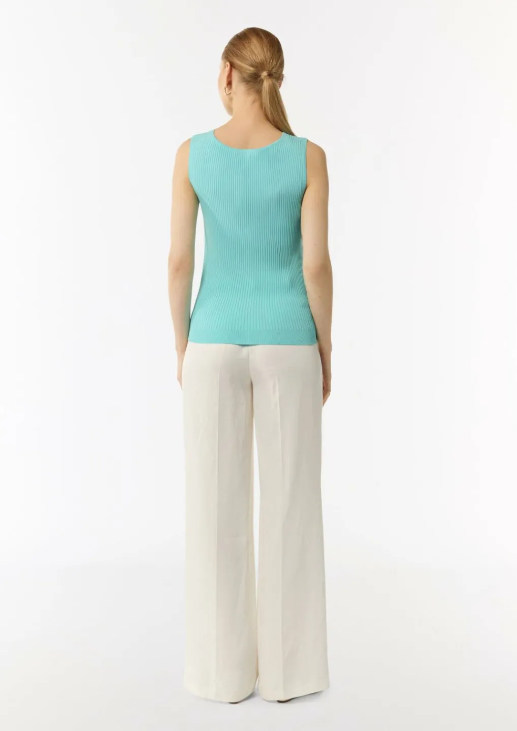 Feinstricktop mit Rippstruktur im Skinny Fit-Comma Fashion