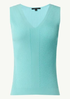 Feinstricktop mit Rippstruktur im Skinny Fit-Comma Fashion