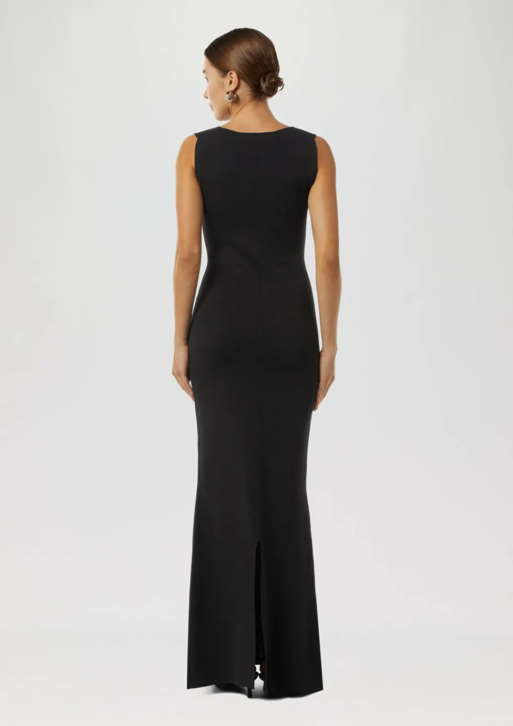 Figurbetontes Maxikleid aus Feinstrick-Comma Discount