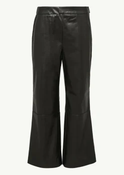 Flared-Leg-Hose in Leder-Optik-Comma Fashion