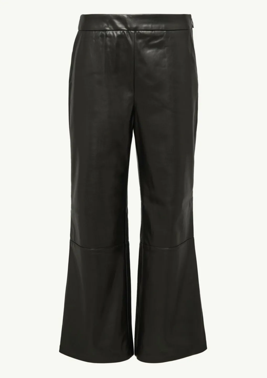 Flared-Leg-Hose in Leder-Optik-Comma Fashion