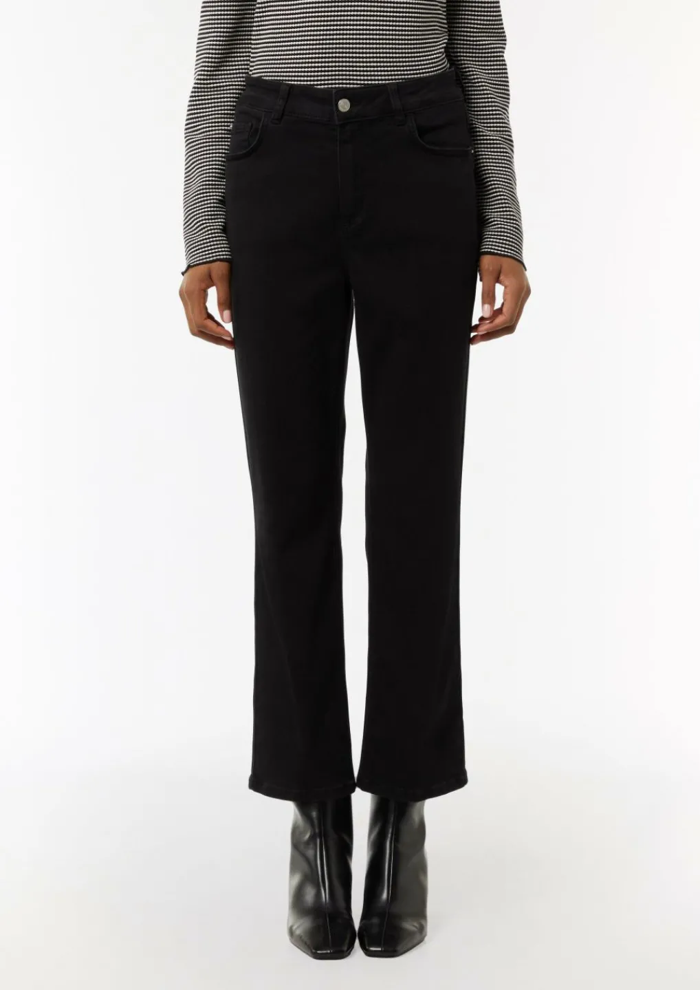 Flared-Leg-Jeans aus Baumwollstretch-Comma Online