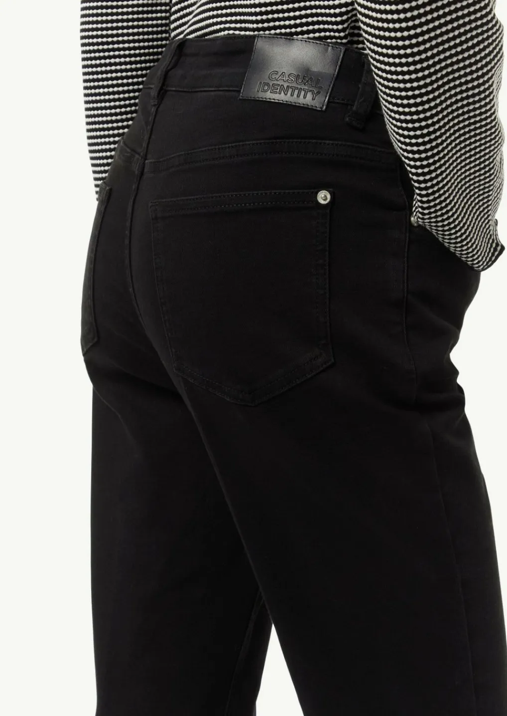 Flared-Leg-Jeans aus Baumwollstretch-Comma Online