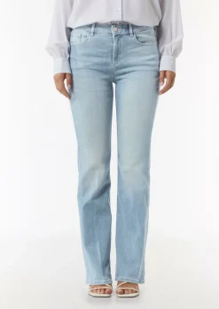 Flared Leg-Jeans mit Bügelfalten-Comma Online