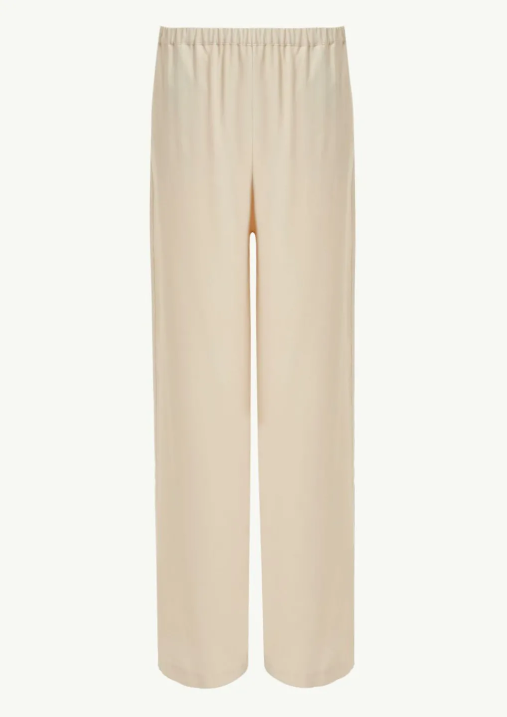 Fließende Satin-Hose mit weitem Bein und elastischem Bund-Comma Discount