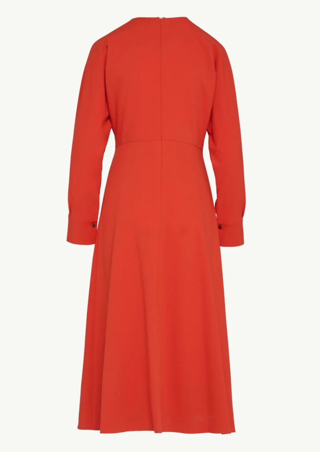 Fließendes Crepe-Kleid mit V-Ausschnitt-Comma Hot