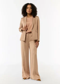 Fließendes Shirt aus Satin im Relaxed Fit-Comma New