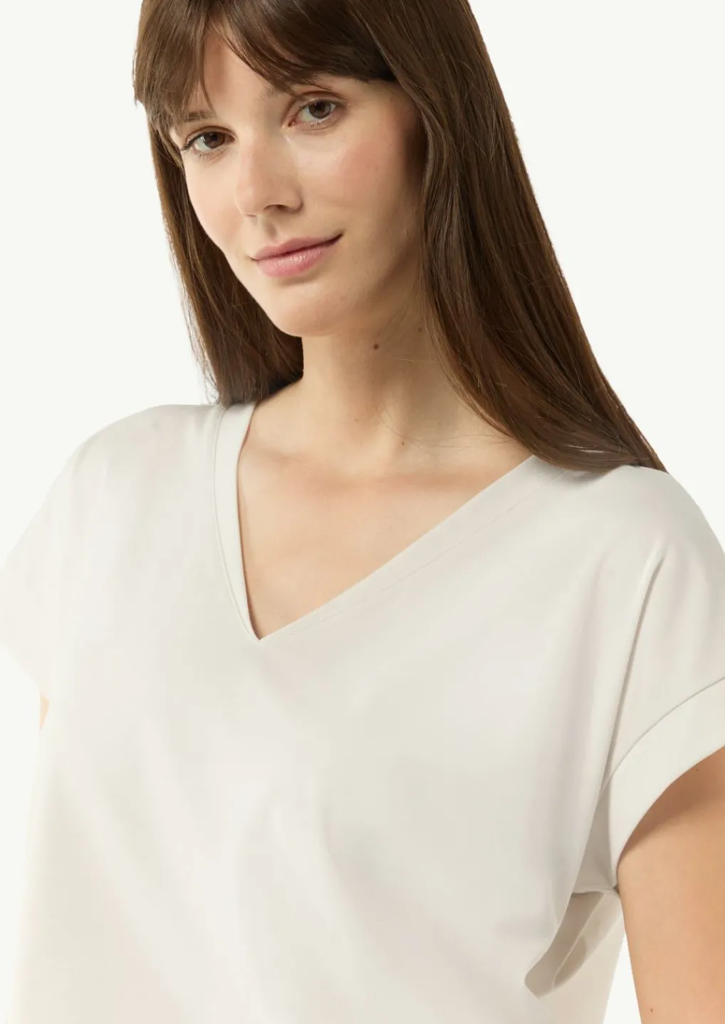 Fließendes T-Shirt aus Jersey im Loose Fit-Comma Outlet