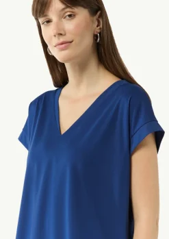 Fließendes T-Shirt aus Jersey im Loose Fit-Comma Clearance