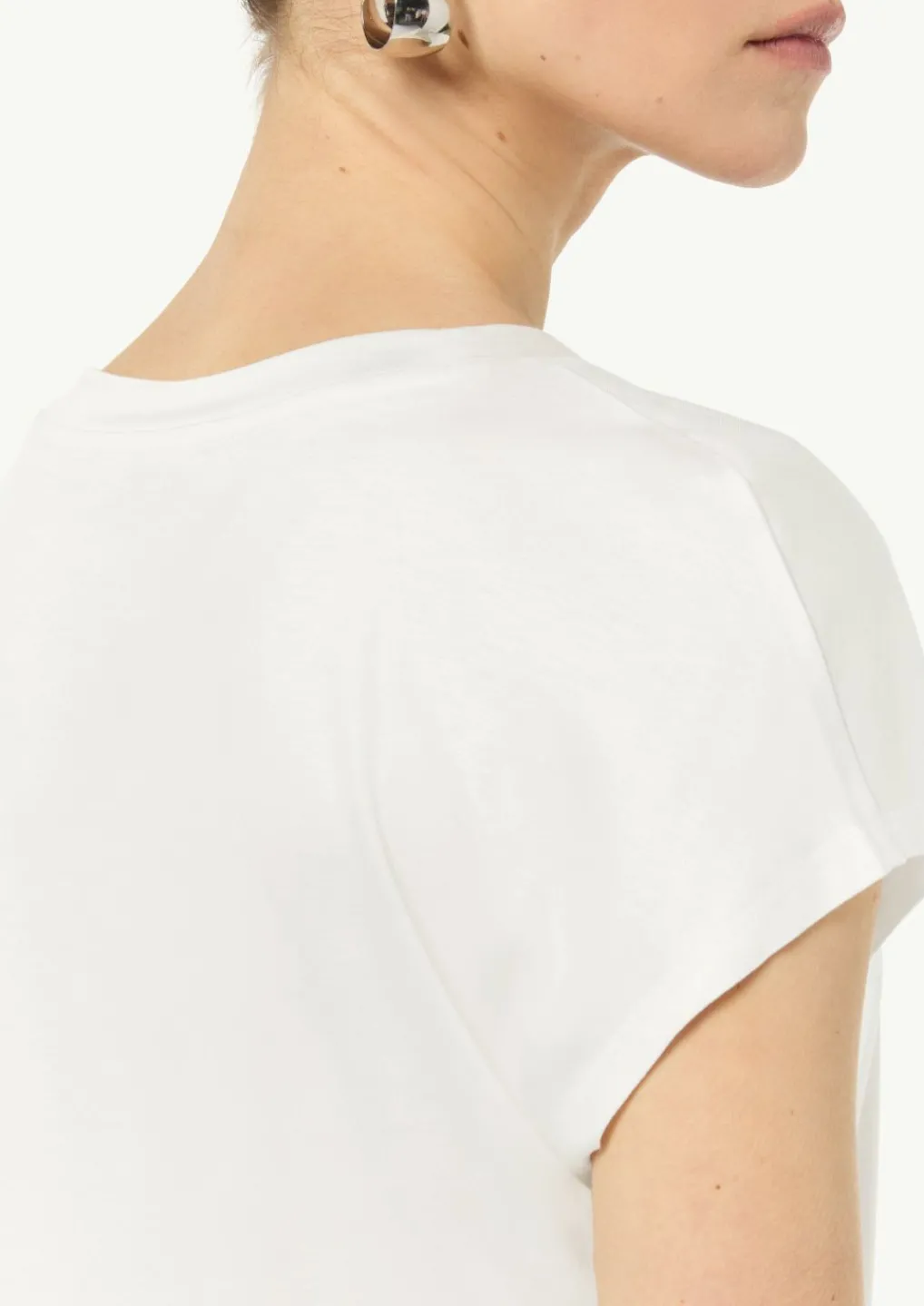 Fließendes Viskose-T-Shirt in Seidenoptik-Comma New