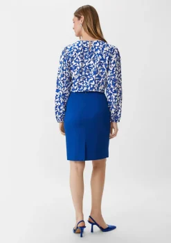 Gemusterte Bluse aus Viskose-Comma Fashion