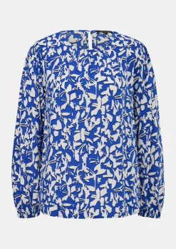 Gemusterte Bluse aus Viskose-Comma Fashion