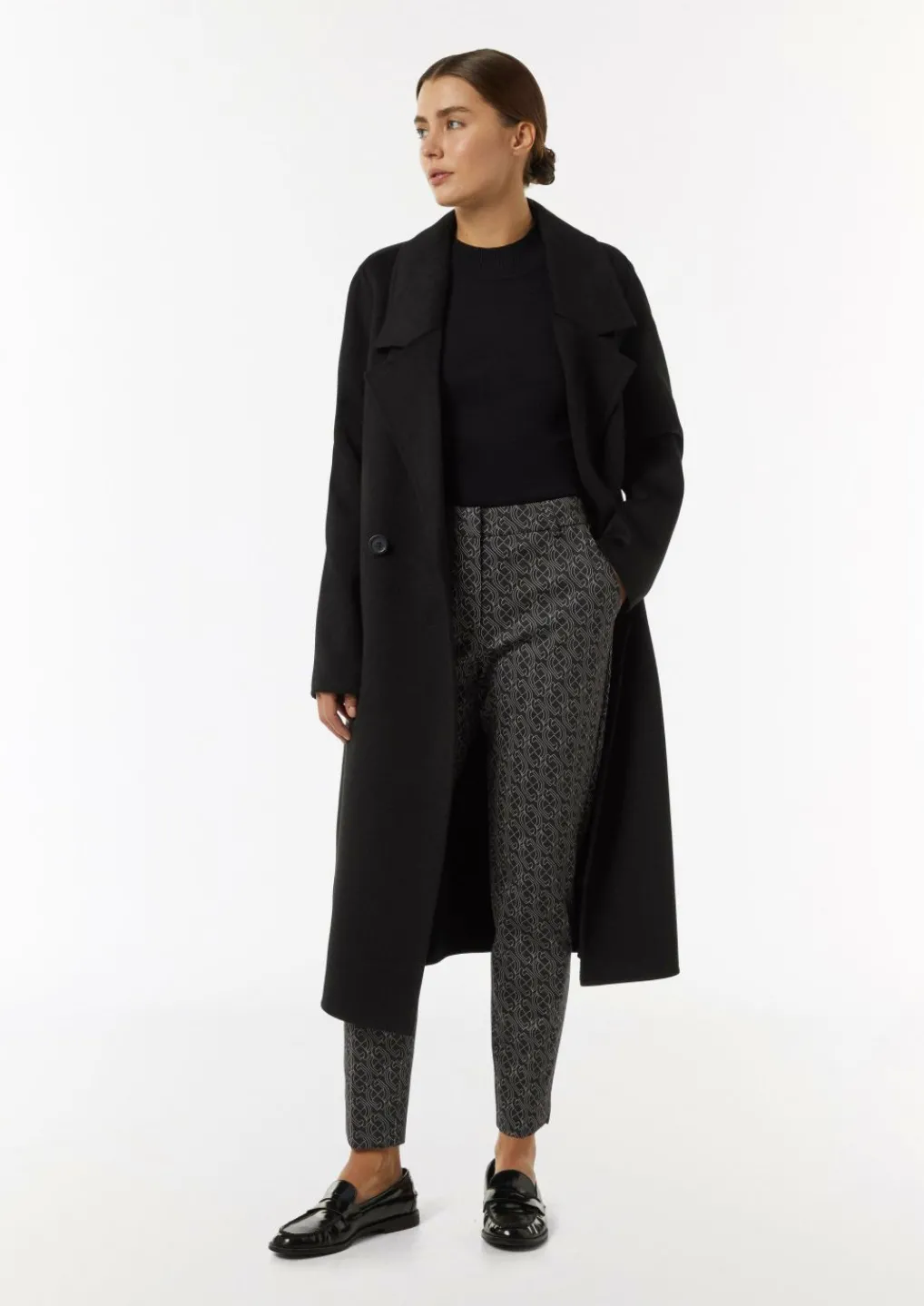 Gemusterte Cigarette-Pants aus Jersey-Comma Discount