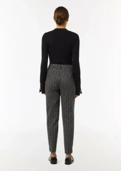 Gemusterte Cigarette-Pants aus Jersey-Comma Discount