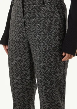Gemusterte Cigarette-Pants aus Jersey-Comma Discount