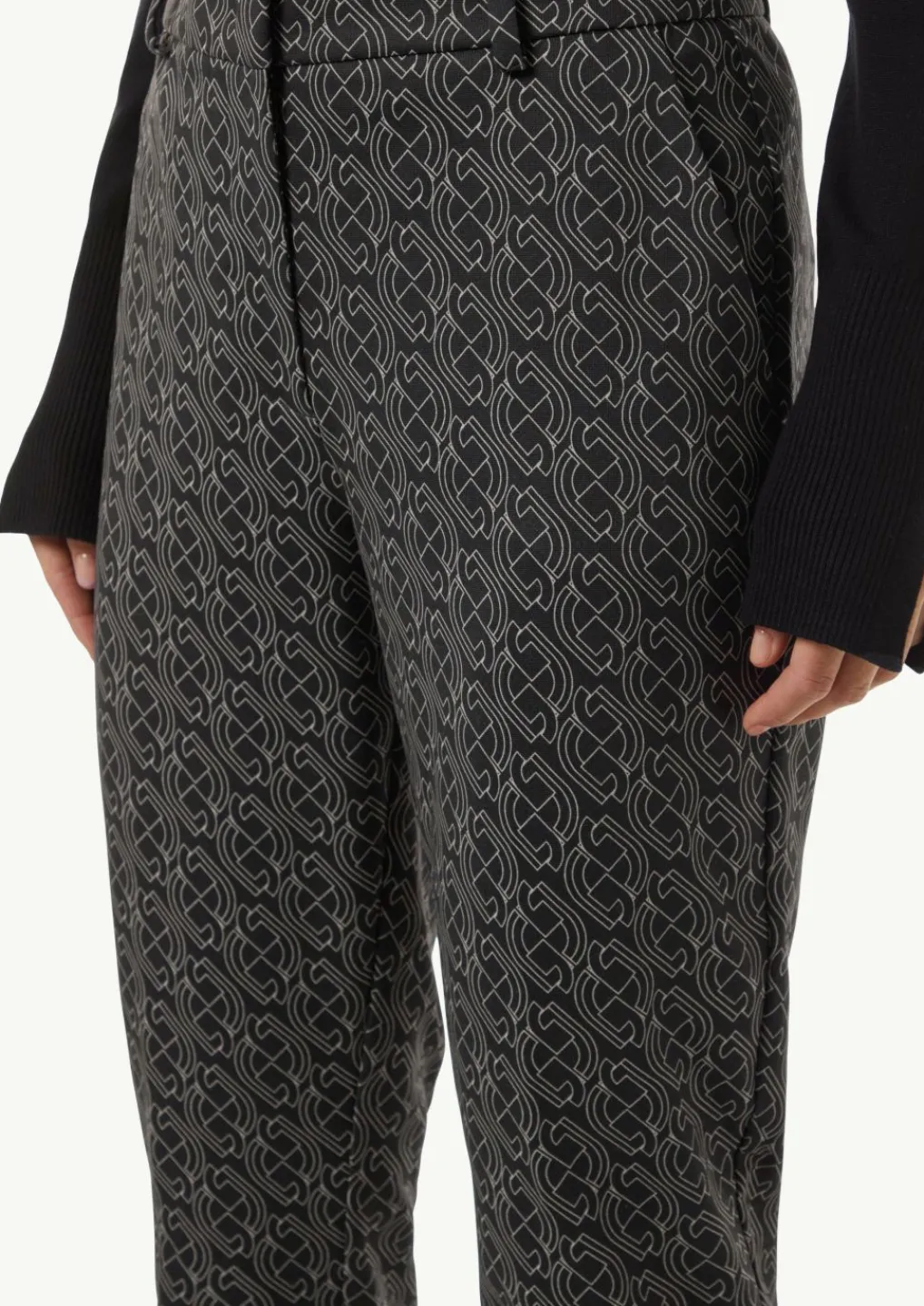 Gemusterte Cigarette-Pants aus Jersey-Comma Discount