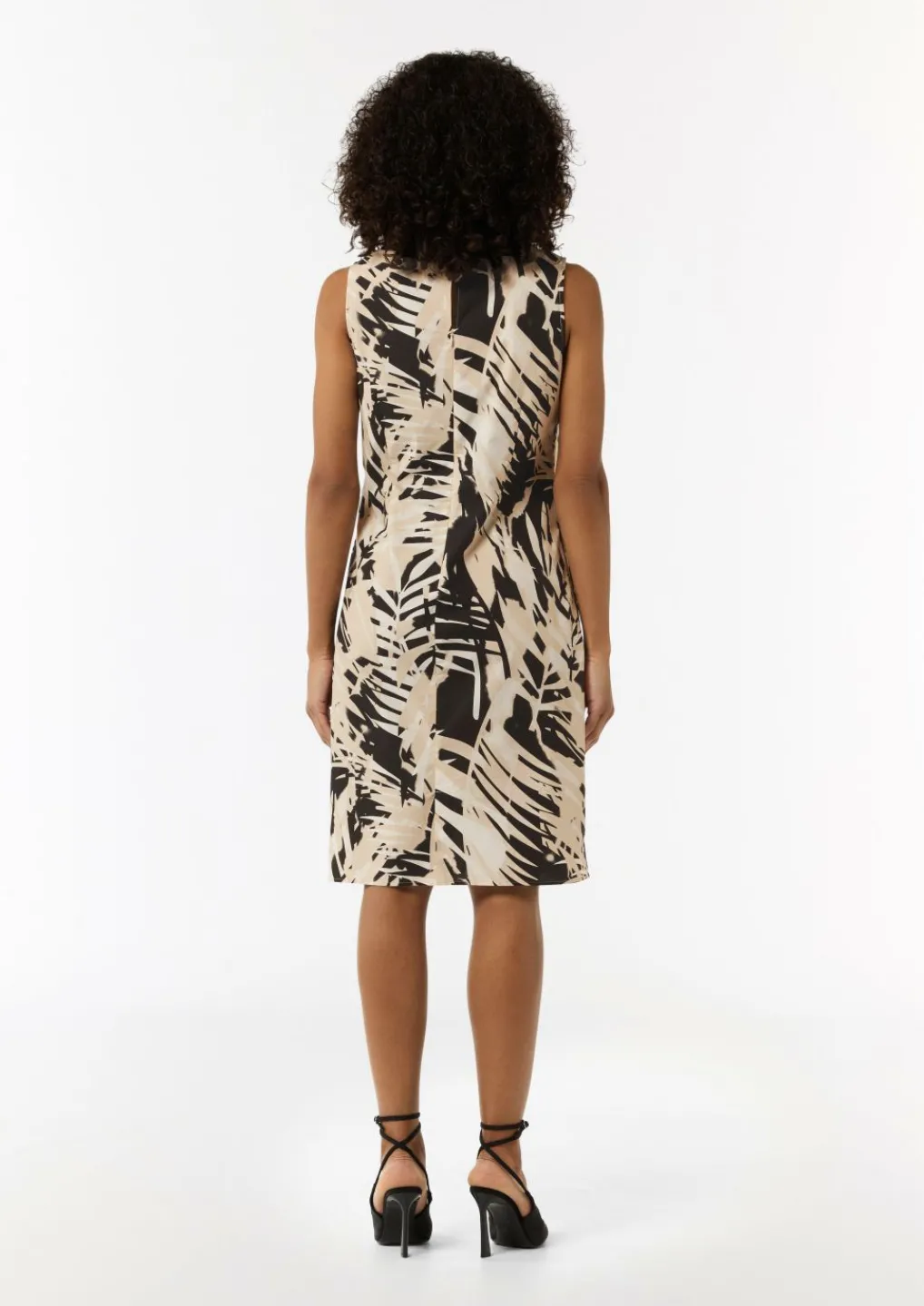 Gemustertes Baumwollkleid im Relaxed Fit-Comma Online
