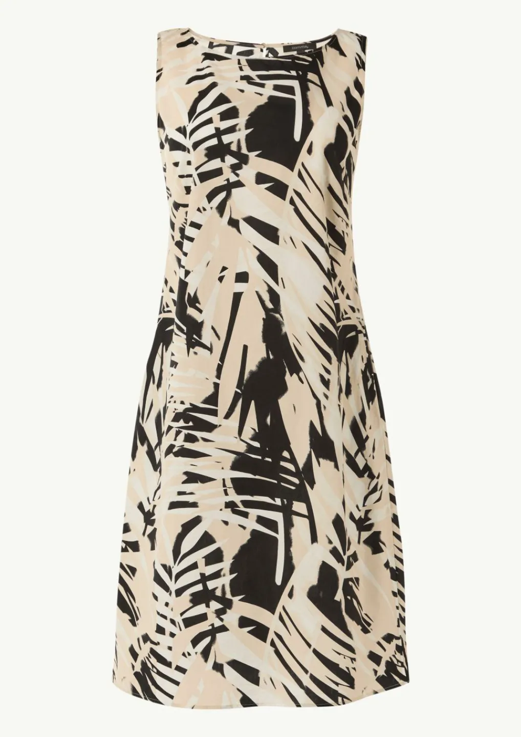 Gemustertes Baumwollkleid im Relaxed Fit-Comma Online