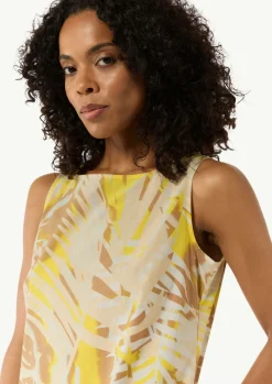 Gemustertes Baumwollkleid im Relaxed Fit-Comma Sale