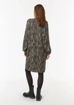 Gemustertes Kleid mit Tunika-Ausschnitt-Comma Online