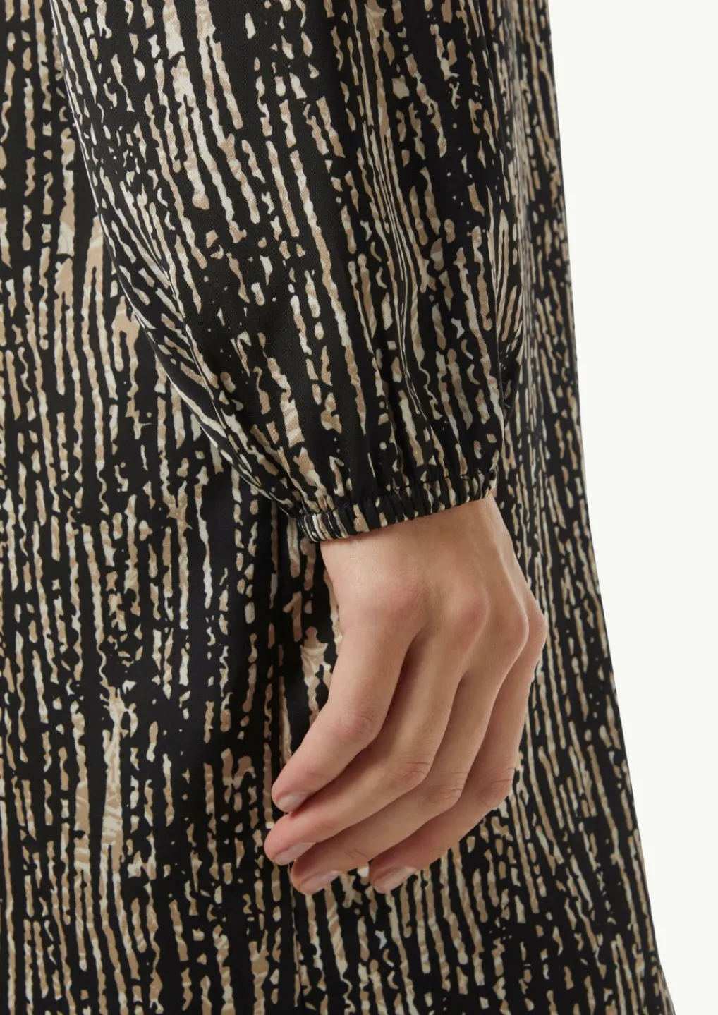 Gemustertes Kleid mit Tunika-Ausschnitt-Comma Online