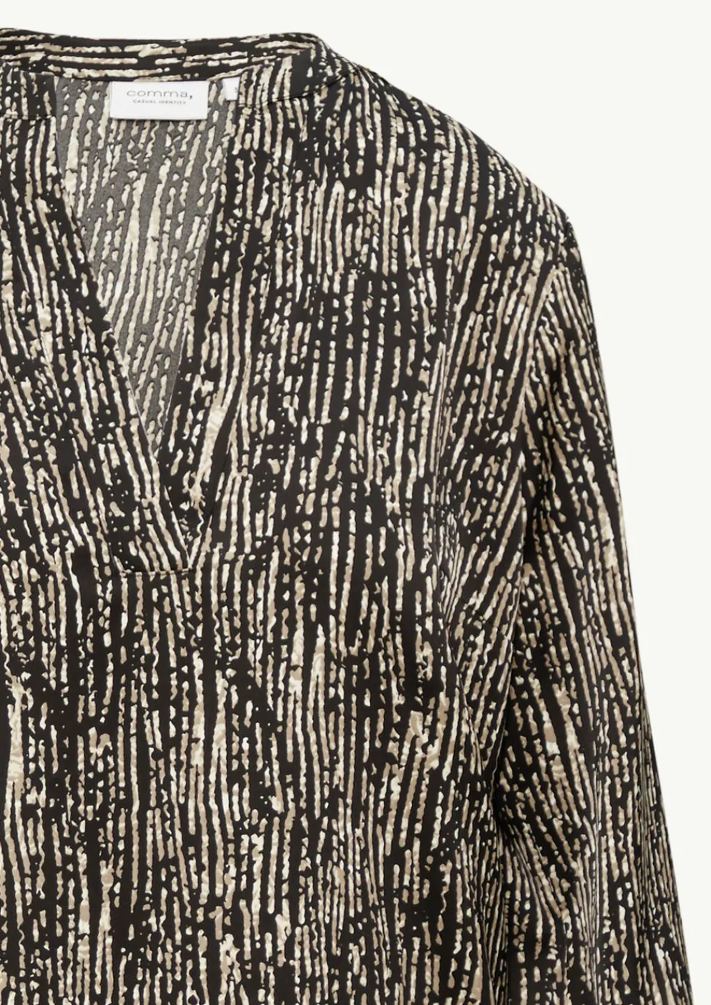 Gemustertes Kleid mit Tunika-Ausschnitt-Comma Online