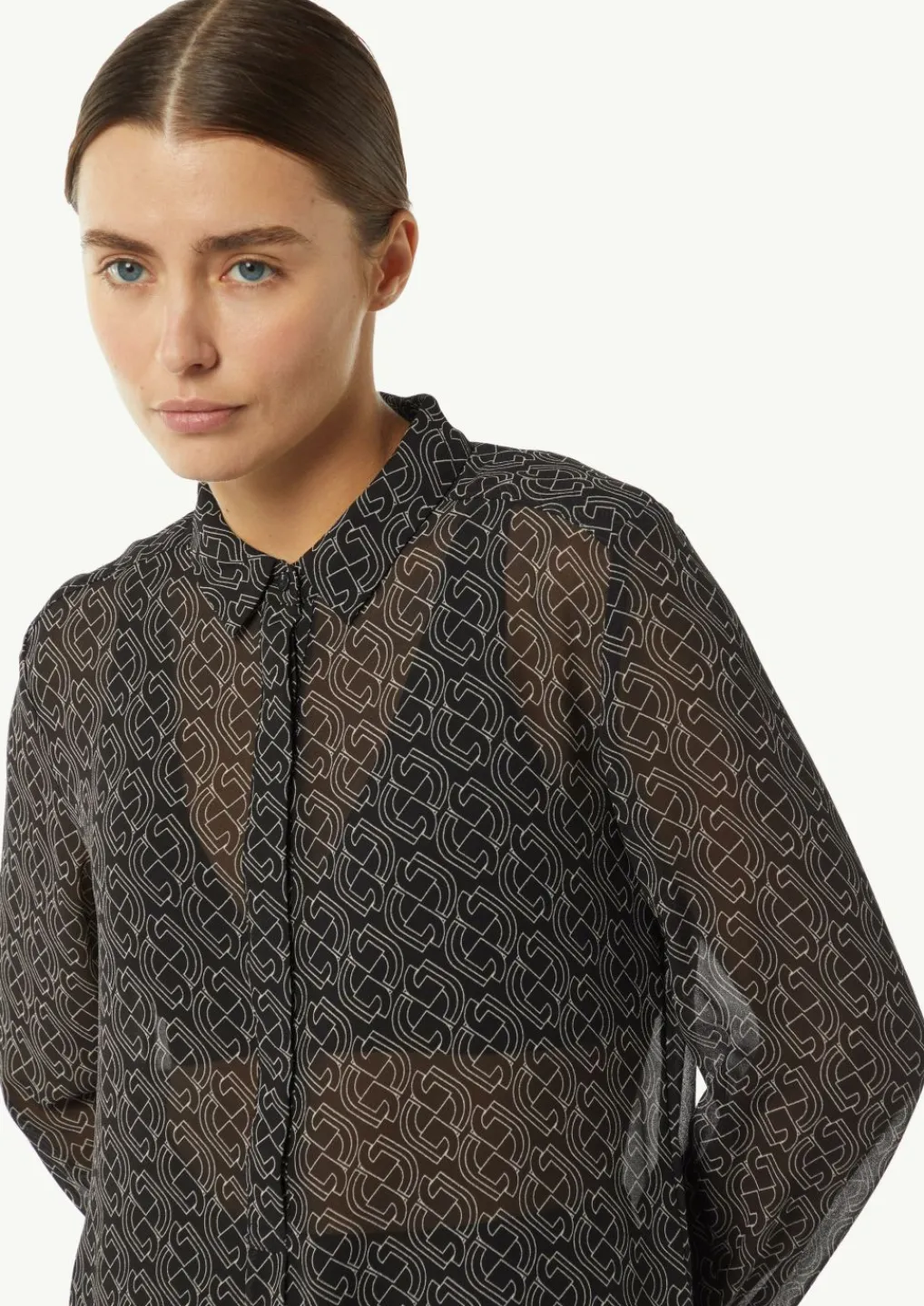 Gemustertes Longbluse aus Chiffon-Comma New