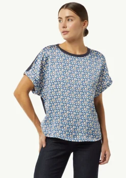 Gemustertes T-Shirt im Fabricmix-Comma Clearance