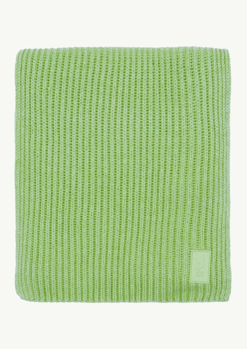 Gerippter Schal mit Label-Patch aus Wollmix-Comma Sale