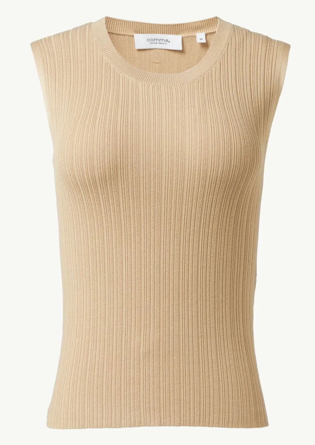 Geripptes Stricktop aus Viskosemix-Comma Hot