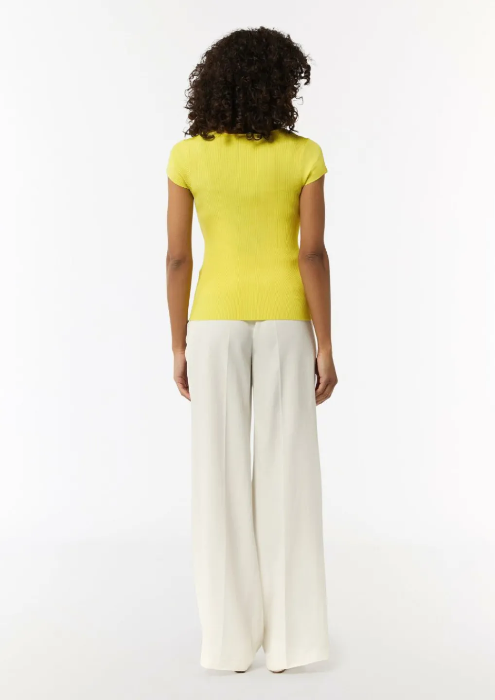Geripptes Stricktop im Skinny Fit-Comma Hot