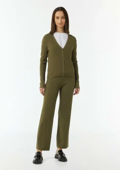 Gerippte Strickjacke im Slim Fit-Comma Outlet