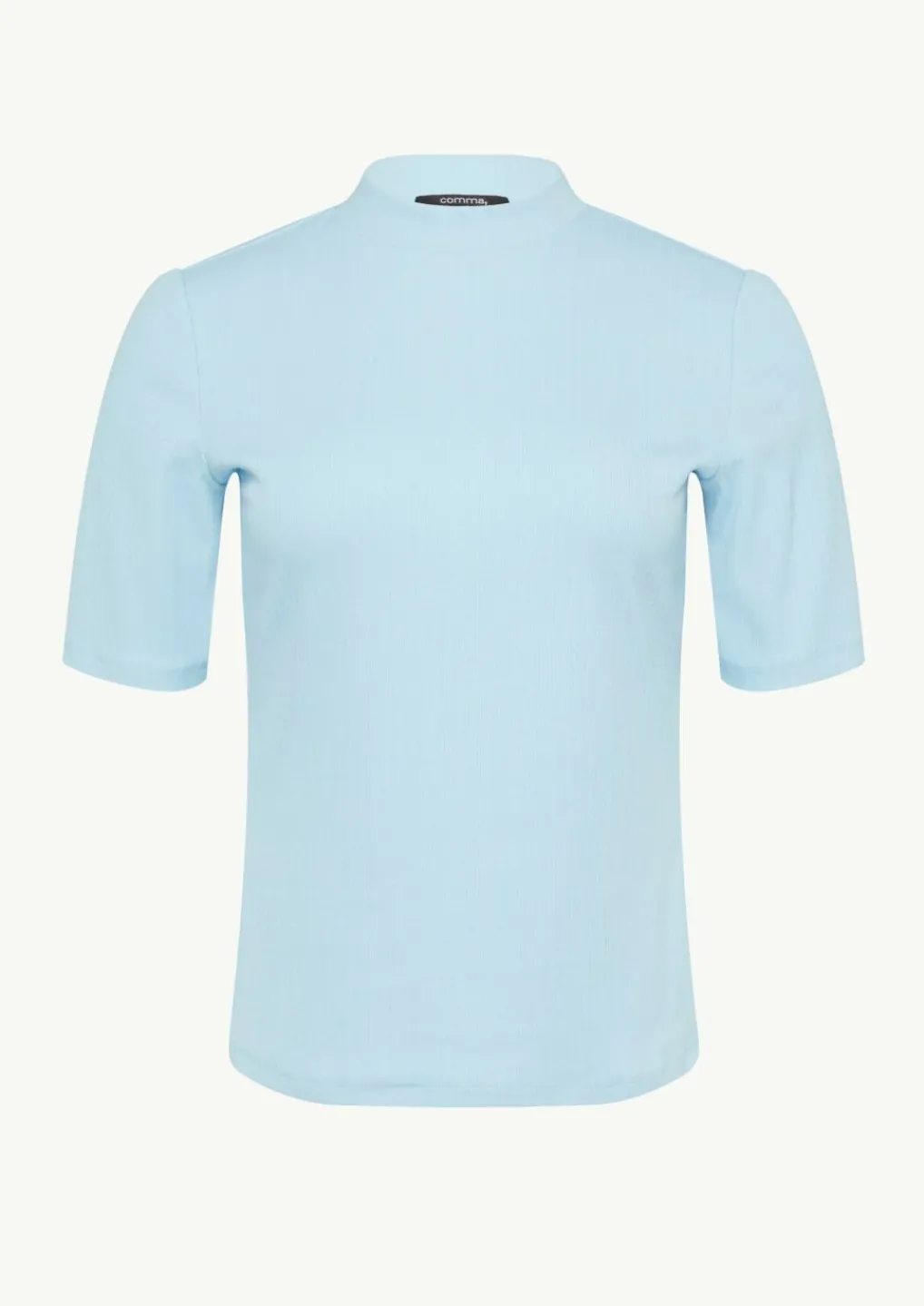 Geripptes T-Shirt im Slim Fit-Comma Clearance