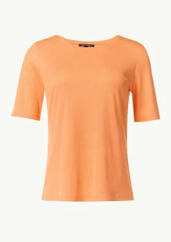 Geripptes T-Shirt mit Rundhalsausschnitt-Comma New