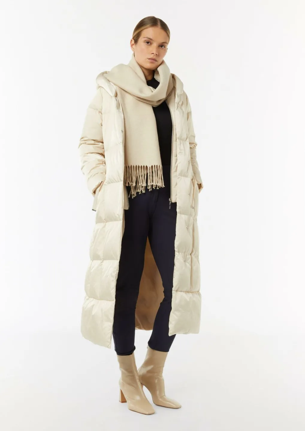 Gesteppter Daunenmantel mit Einsatz-Comma Fashion